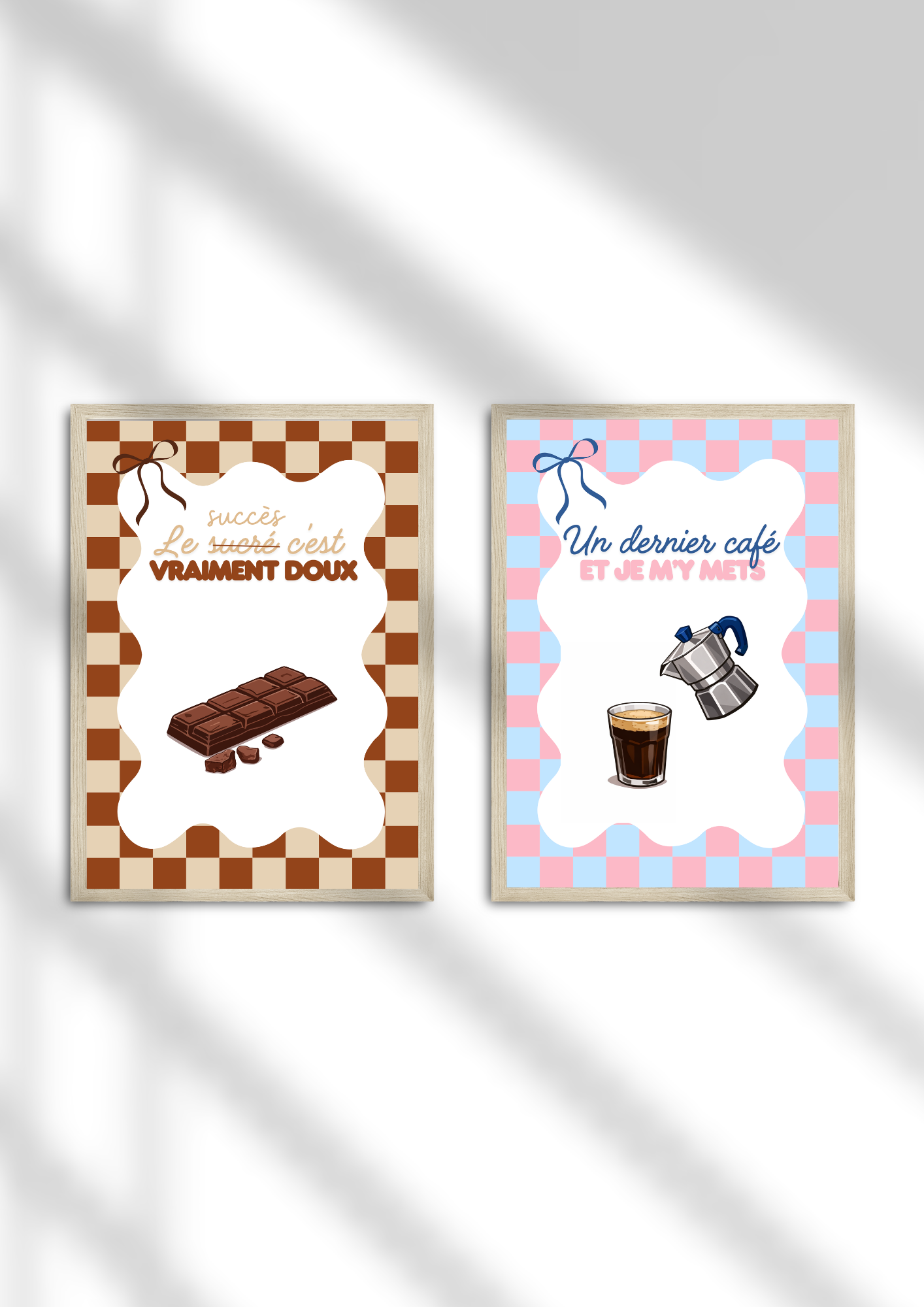 Duo cuisine beige/rose