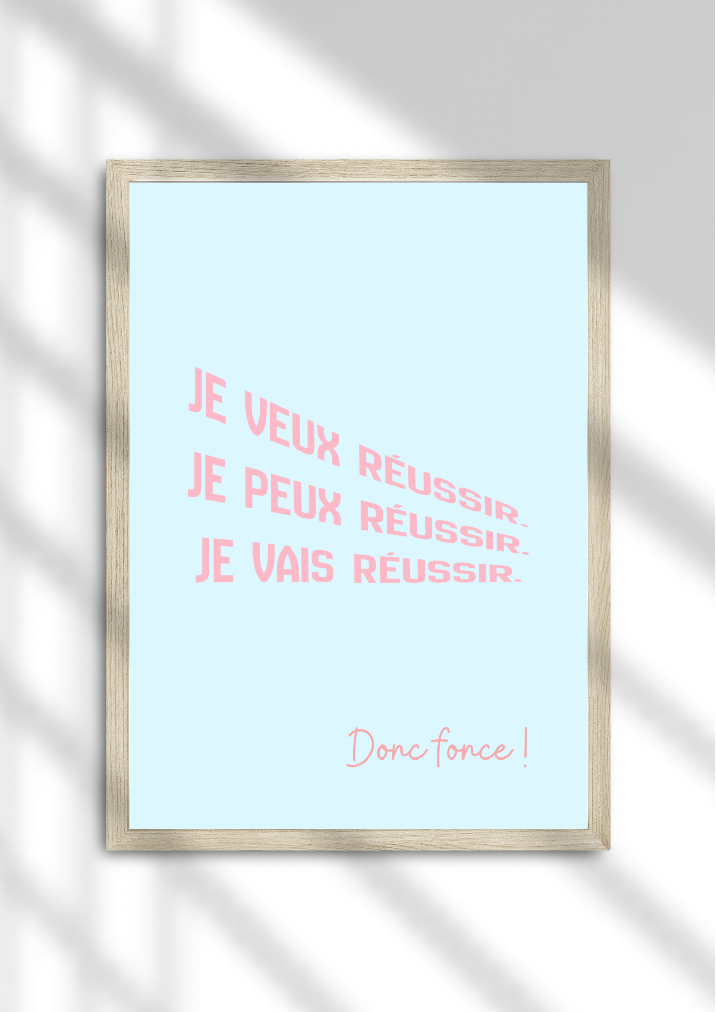 Je vais réussir