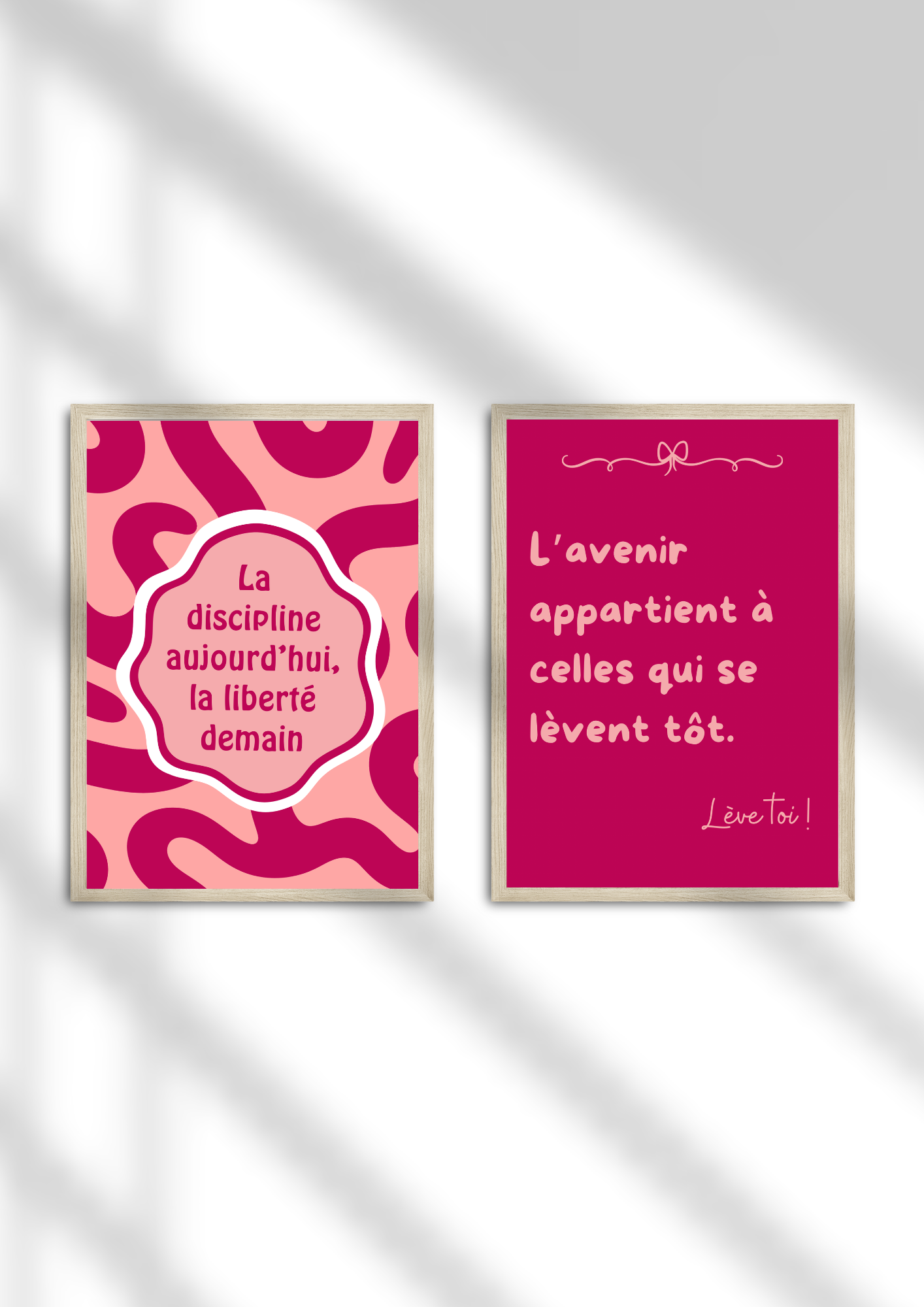 Duo discipline rose/bordeau