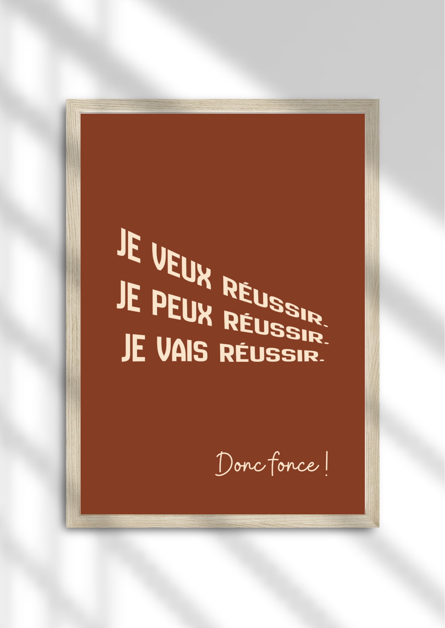 Je vais réussir