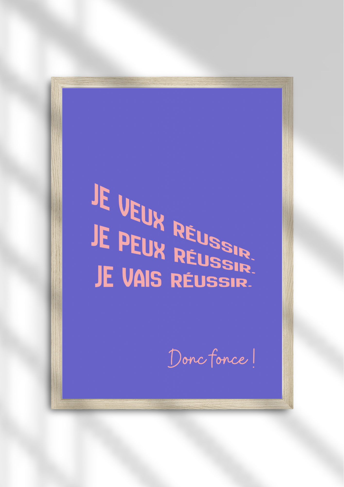Je vais réussir