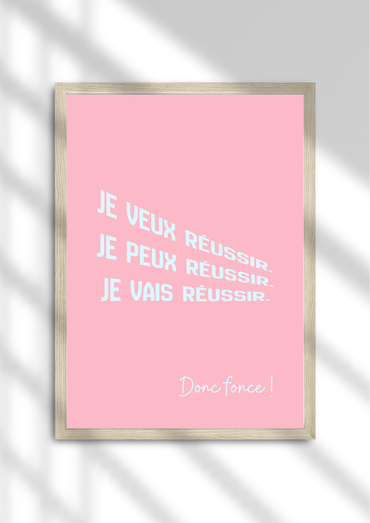 Je vais réussir