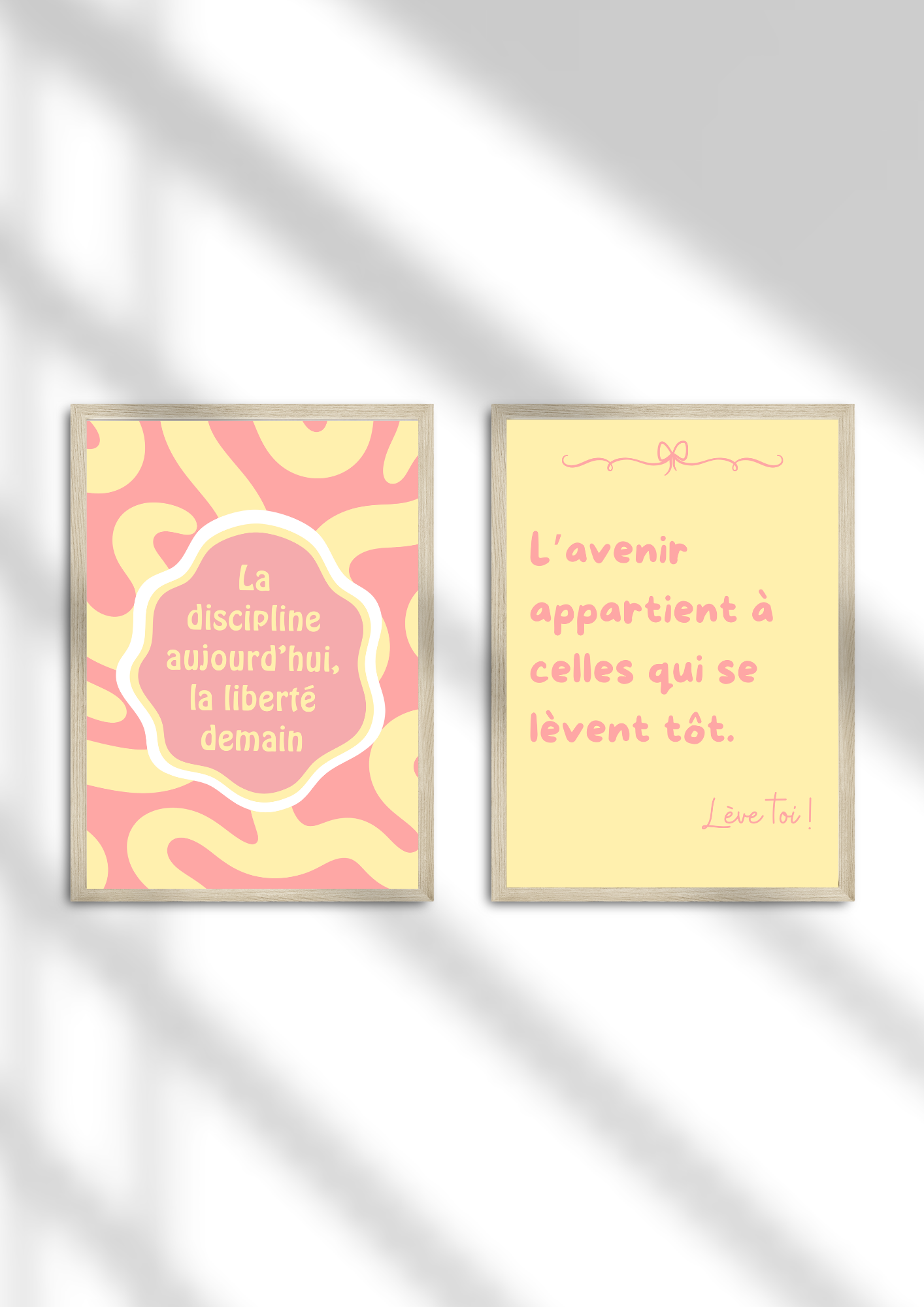 Duo discipline rose/jaune
