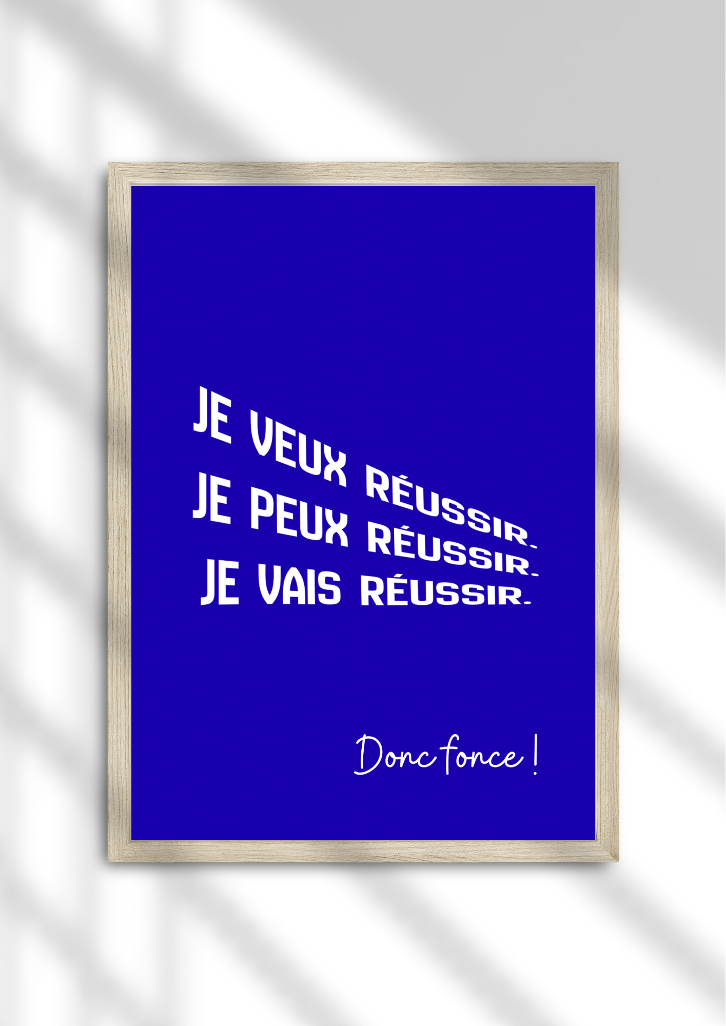Je vais réussir